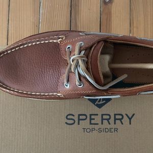 SPERRY TOPSIDER MENS 9 W MAKO 2 EYE TAN